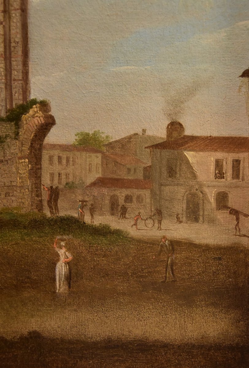 Giacomo Van Lint (Roma 1723 - 1790), Veduta del Foro Romano-photo-2
