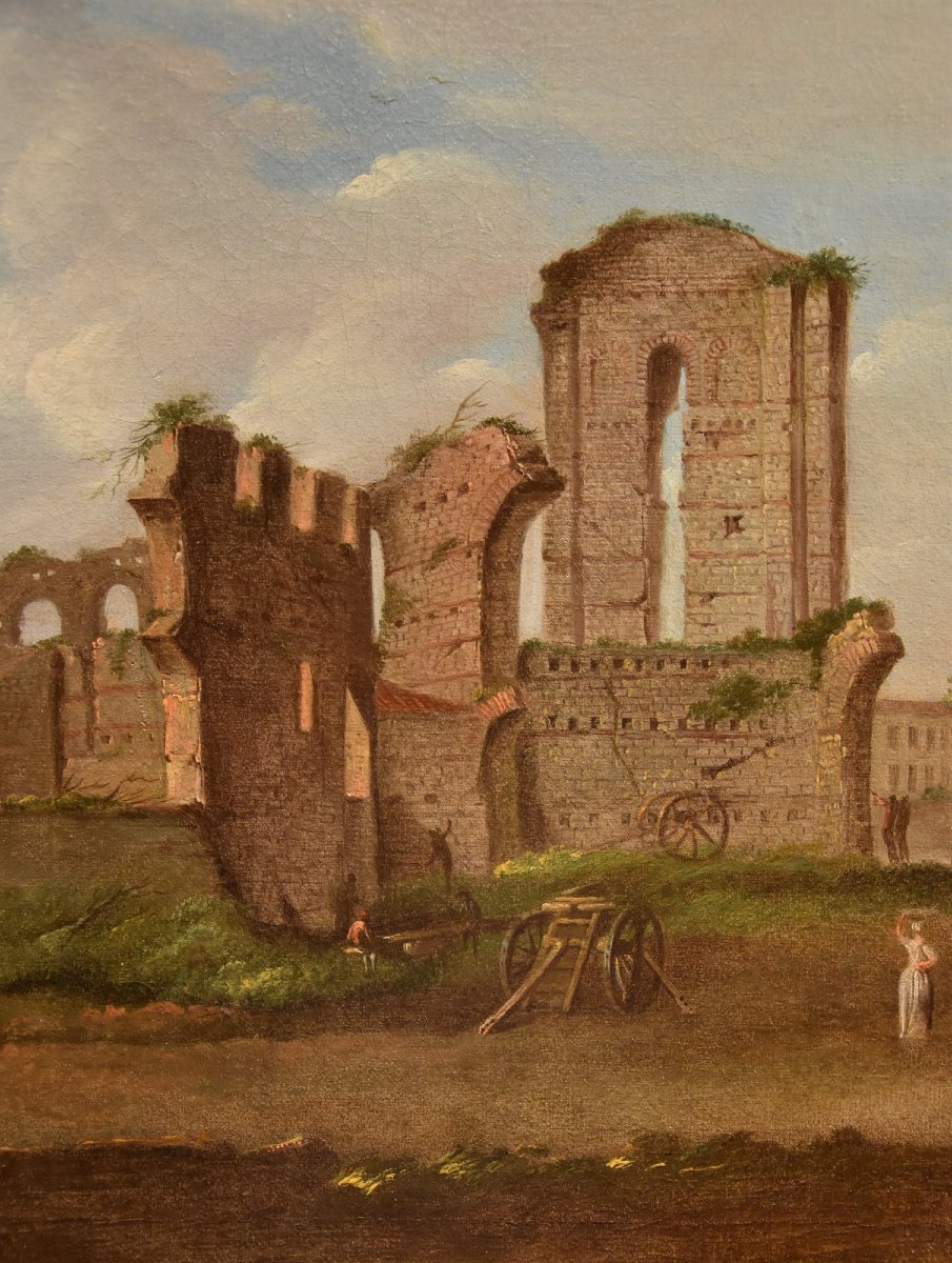 Giacomo Van Lint (Roma 1723 - 1790), Veduta del Foro Romano-photo-7