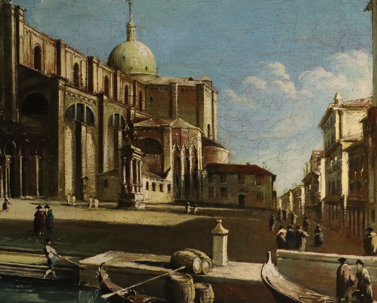 Campo Santi Giovanni e Paolo, Seguace di Francesco Guardi (Venezia, 1712 - 1793)-photo-4