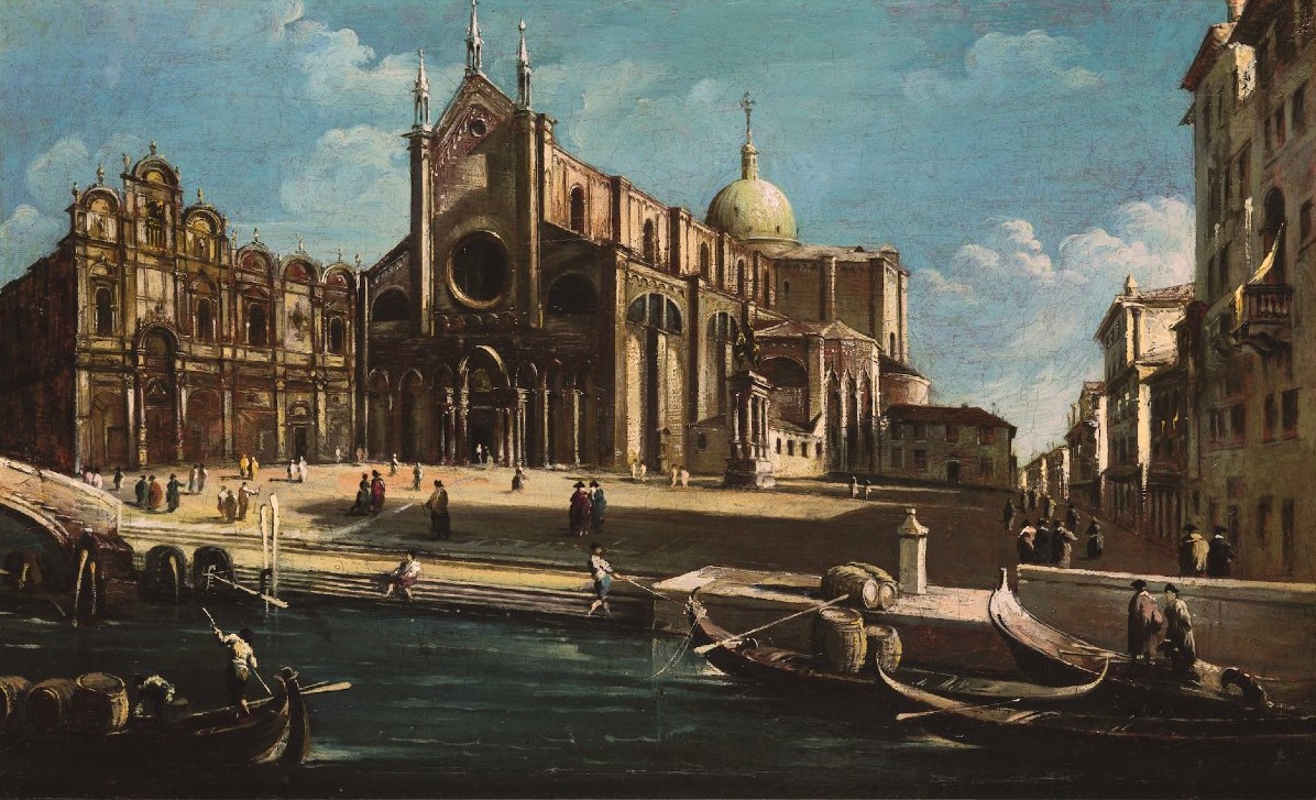 Campo Santi Giovanni e Paolo, Seguace di Francesco Guardi (Venezia, 1712 - 1793)