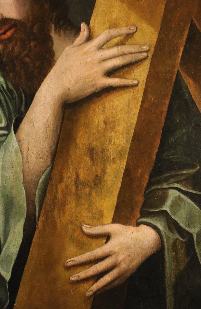 Cristo Portacroce, Michael Coxie (Malines, 1499 – Malines, 1592) Bottega di-photo-5