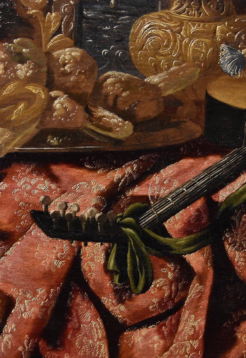Antonio Tibaldi (Roma, 1633 circa - 1684 circa), Natura morta con oggetti preziosi...-photo-3