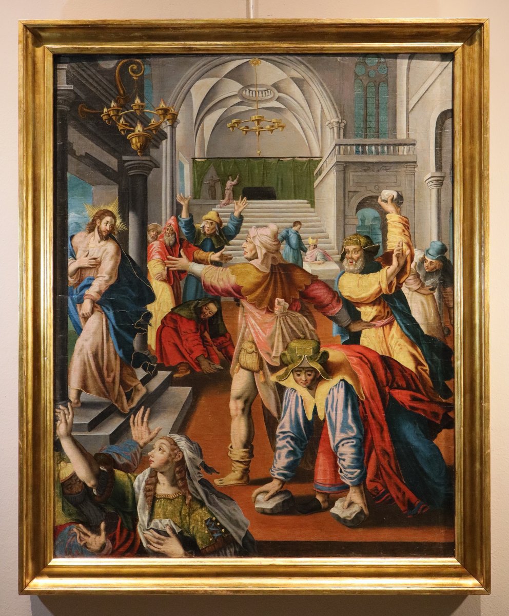 Cristo cacciato dal Tempio di Gerusalemme, Maarten de Vos (Anversa, 1532 - 1603) bottega-photo-2