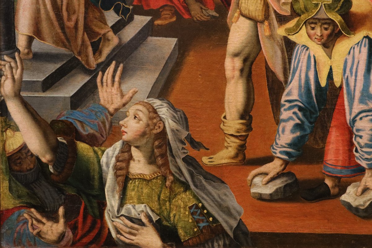 Cristo cacciato dal Tempio di Gerusalemme, Maarten de Vos (Anversa, 1532 - 1603) bottega-photo-4
