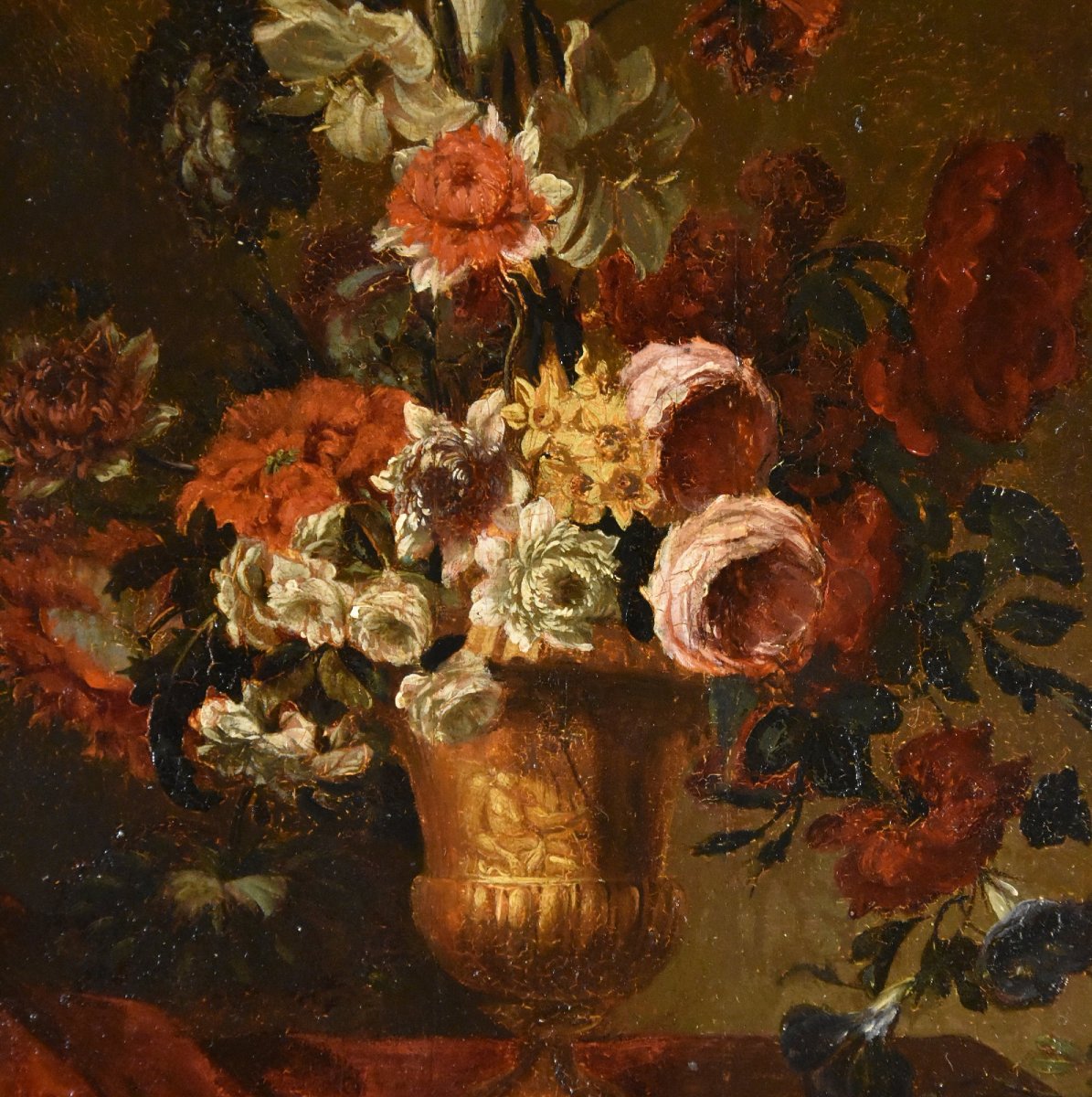 Natura morta di fiori, Scuola fiamminga del XVII secolo-photo-2