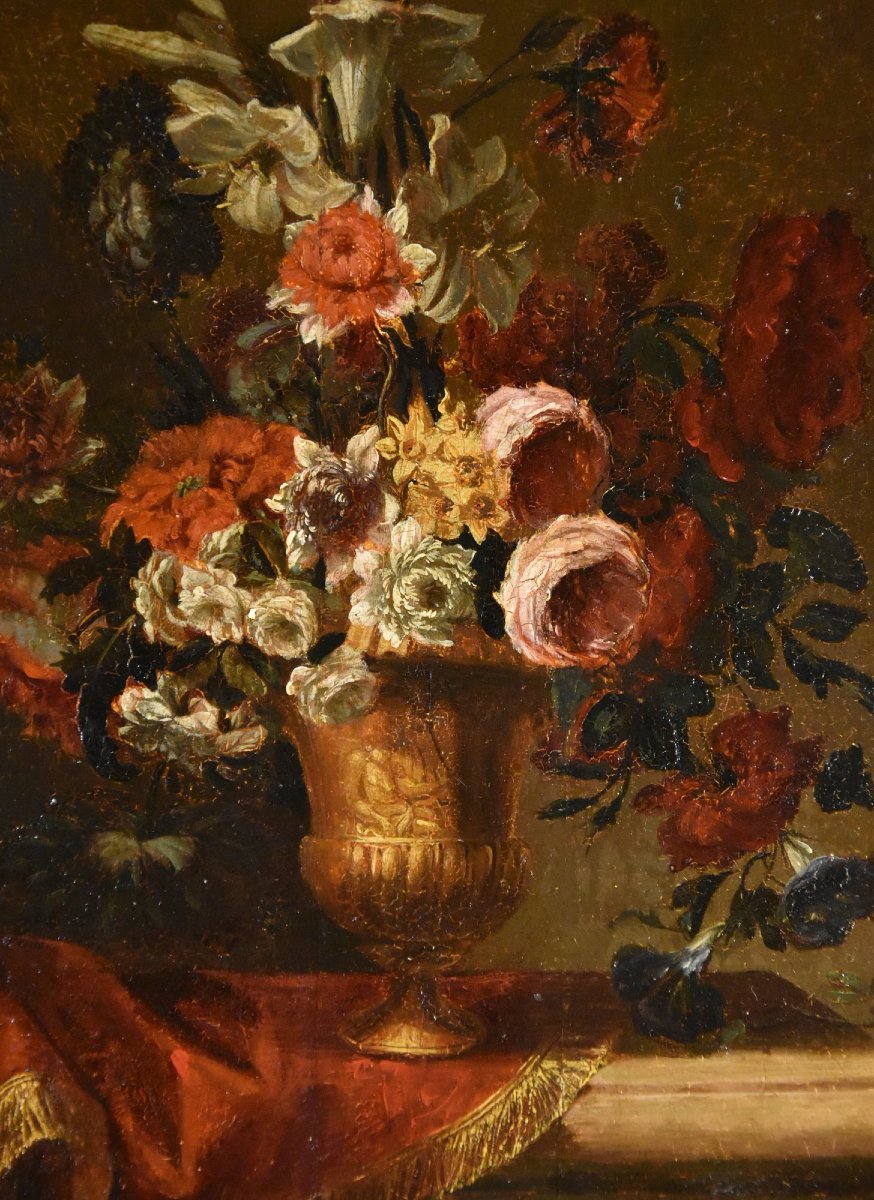 Natura morta di fiori, Scuola fiamminga del XVII secolo-photo-4