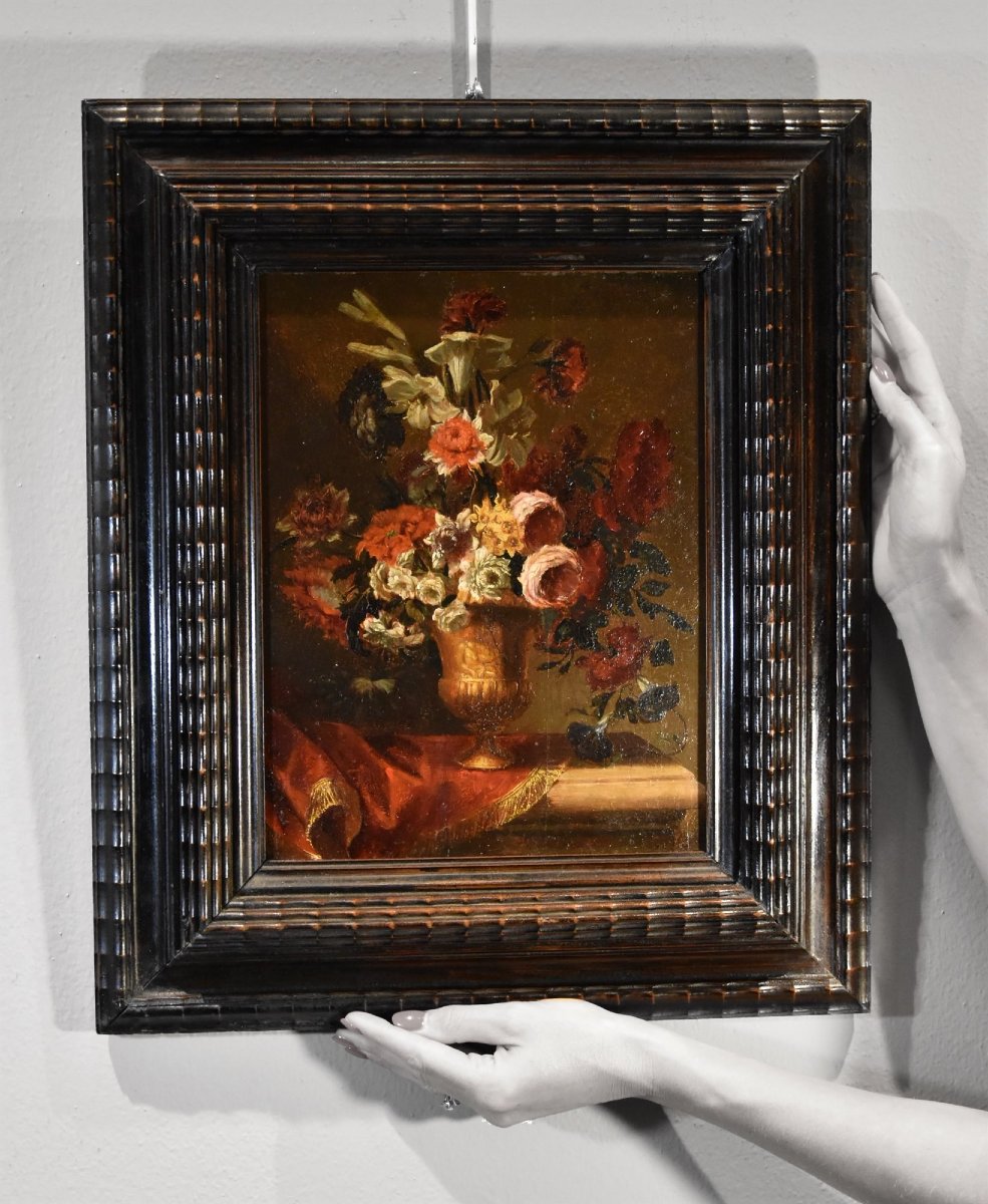 Natura morta di fiori, Scuola fiamminga del XVII secolo-photo-4