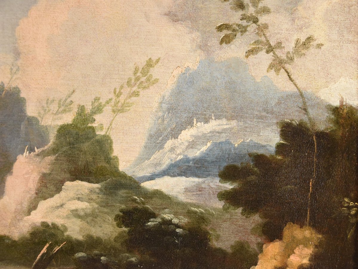 Paesaggi arcadici con figure, cerchia di Marco Ricci (Belluno 1676 – Venezia 1730)-photo-1