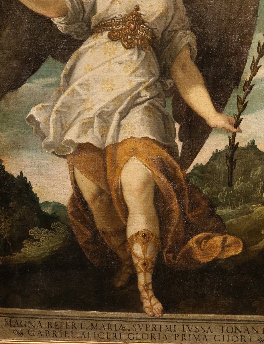 L’angelo annunciante, Bartolomé Román (Montoro, 1587 c. – Madrid, 1647)-photo-7