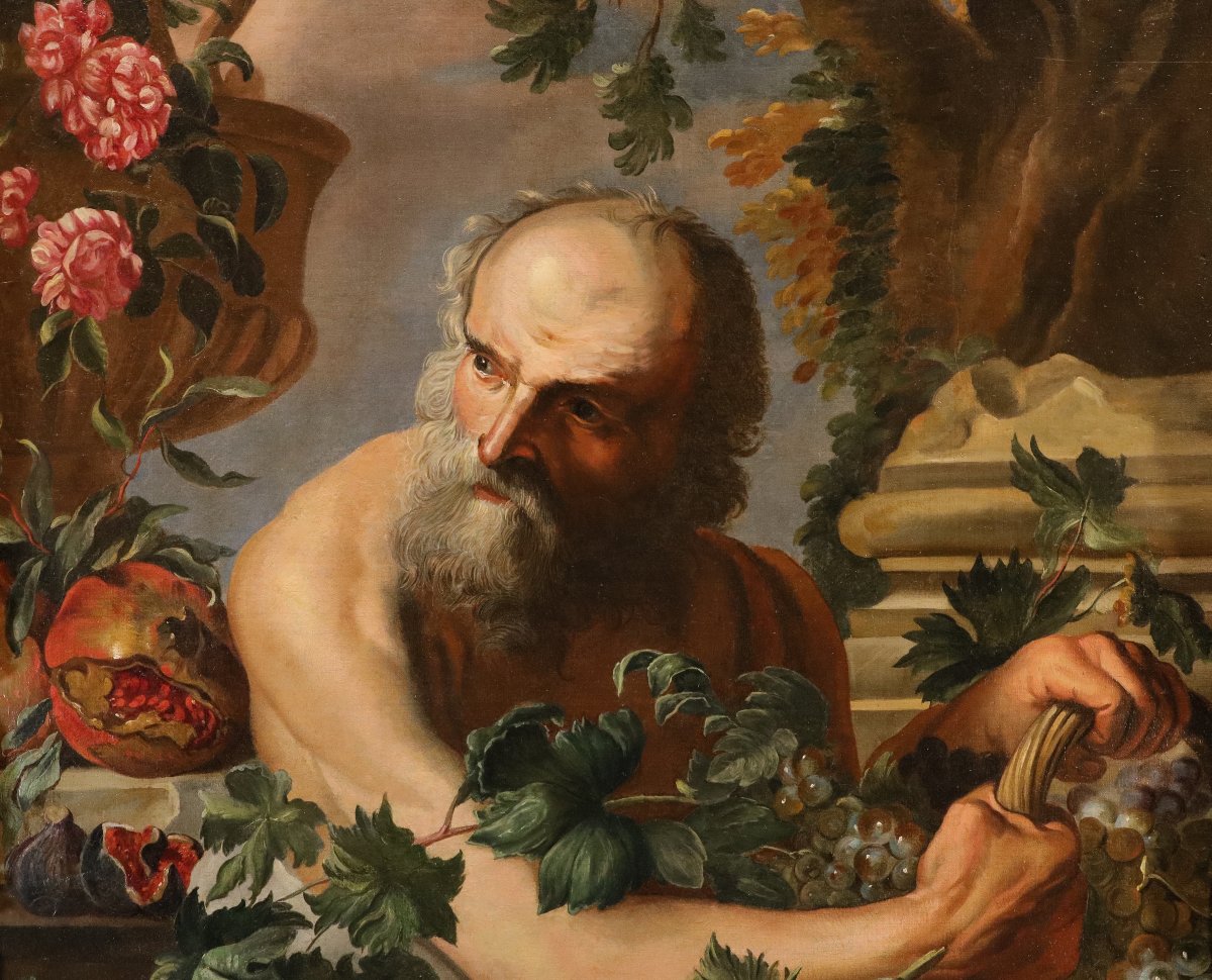 Ritratto del filosofo greco Diogene, Abraham Brueghel (Anversa 1631 - Napoli 1690)-photo-1