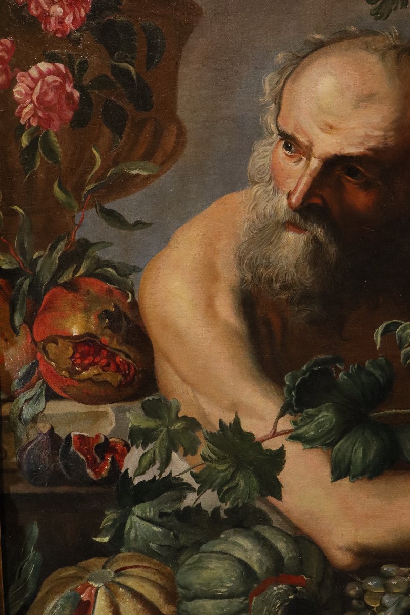 Ritratto del filosofo greco Diogene, Abraham Brueghel (Anversa 1631 - Napoli 1690)-photo-4