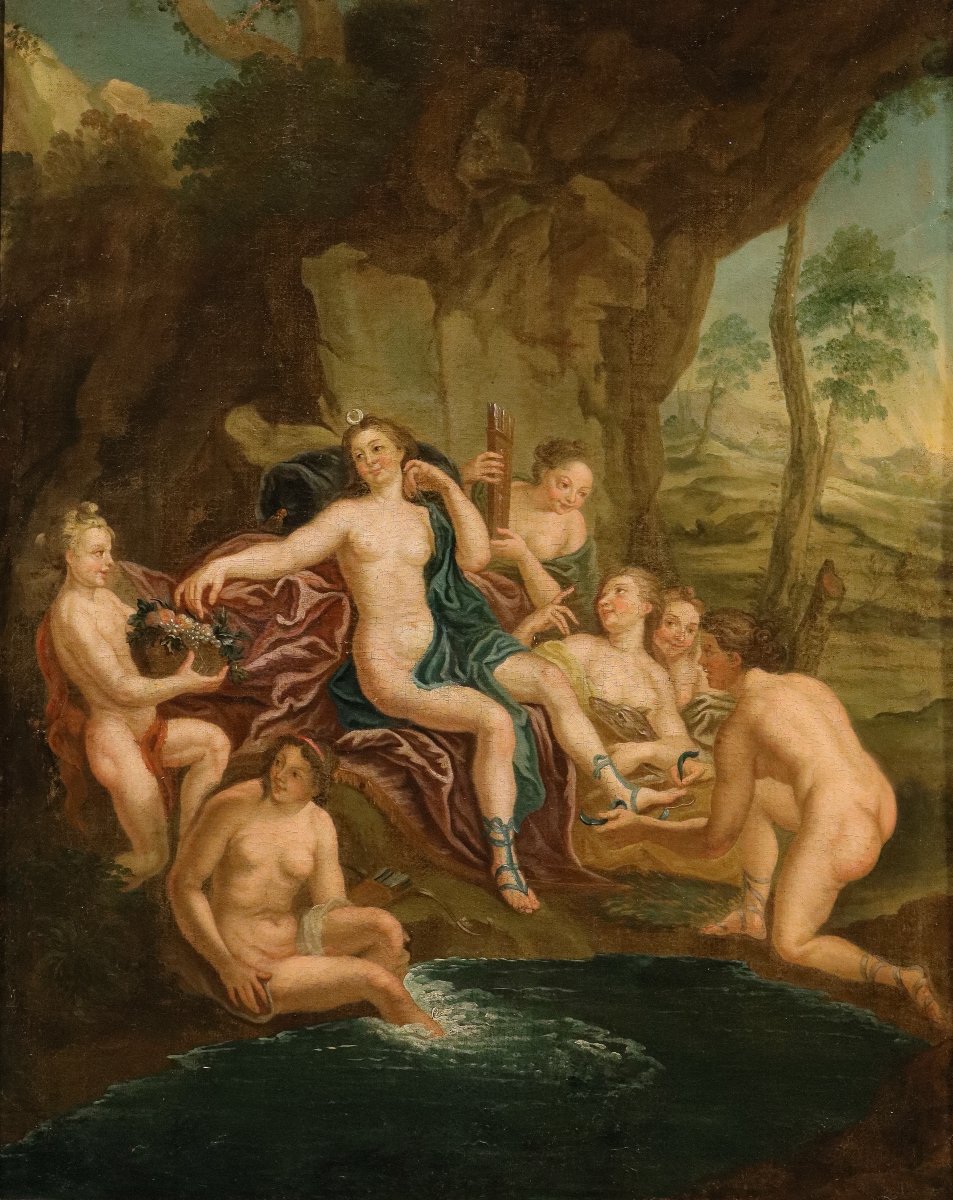Diana al bagno con le Ninfe, Antoine Coypel (Parigi, 1661 - 1722) cerchia-photo-2