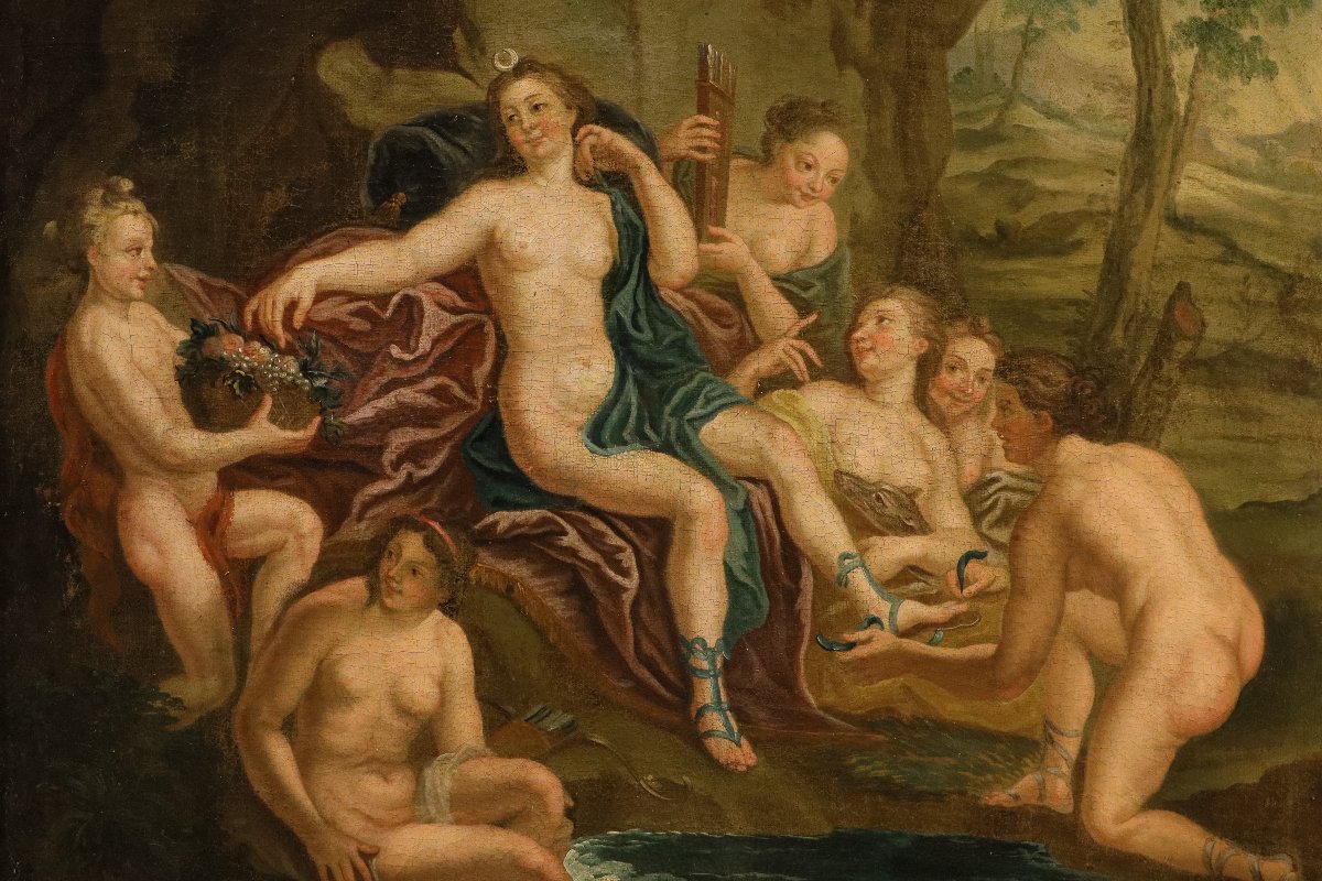 Diana al bagno con le Ninfe, Antoine Coypel (Parigi, 1661 - 1722) cerchia-photo-3