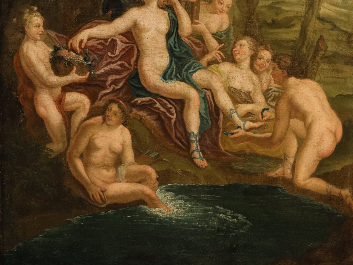 Diana al bagno con le Ninfe, Antoine Coypel (Parigi, 1661 - 1722) cerchia-photo-4