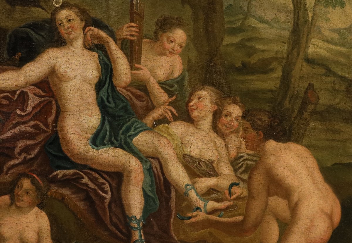 Diana al bagno con le Ninfe, Antoine Coypel (Parigi, 1661 - 1722) cerchia-photo-6