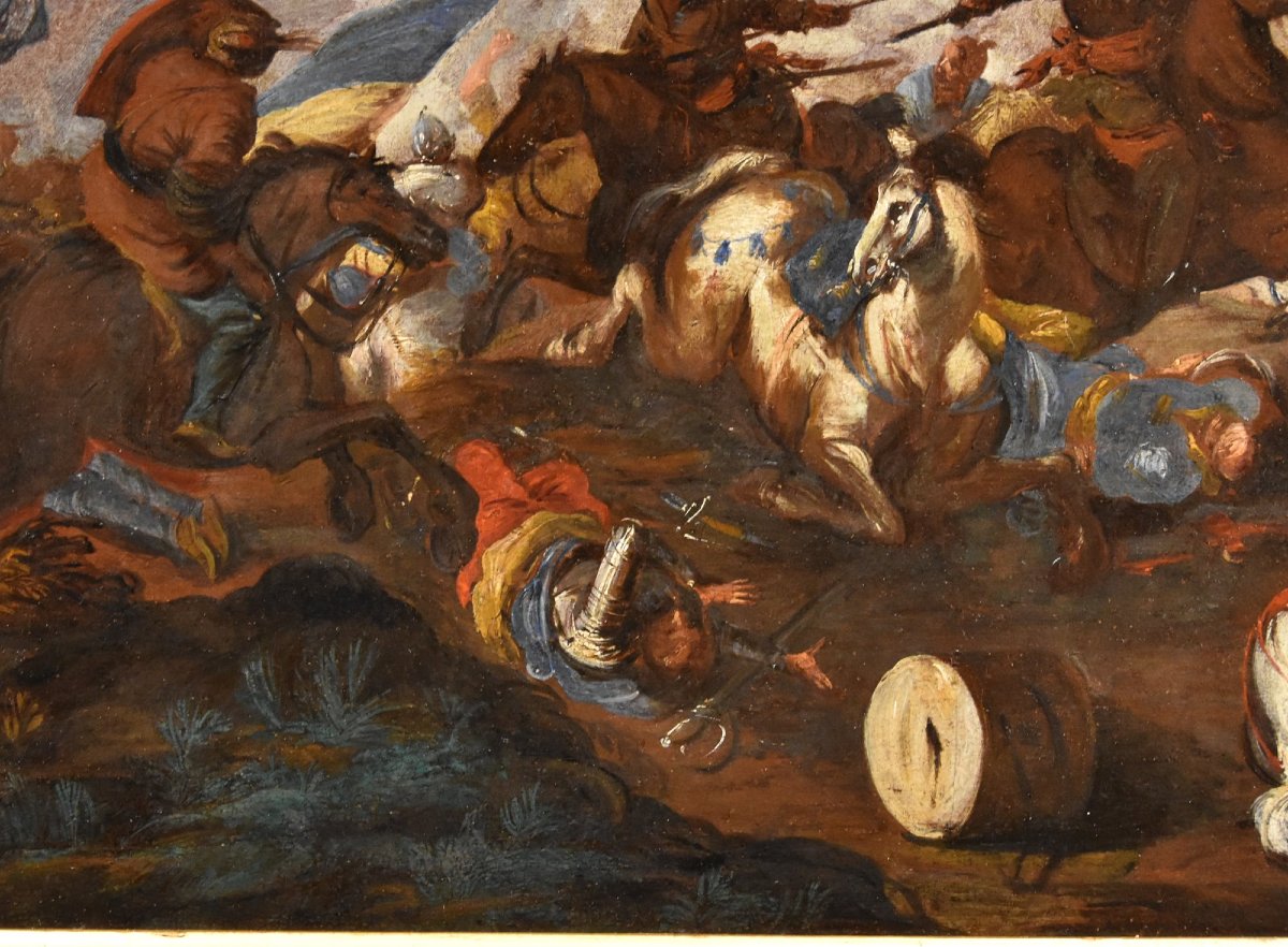 Battaglia tra cavallerie, Antonio Calza (Verona, 1653 – Verona 1725)-photo-3