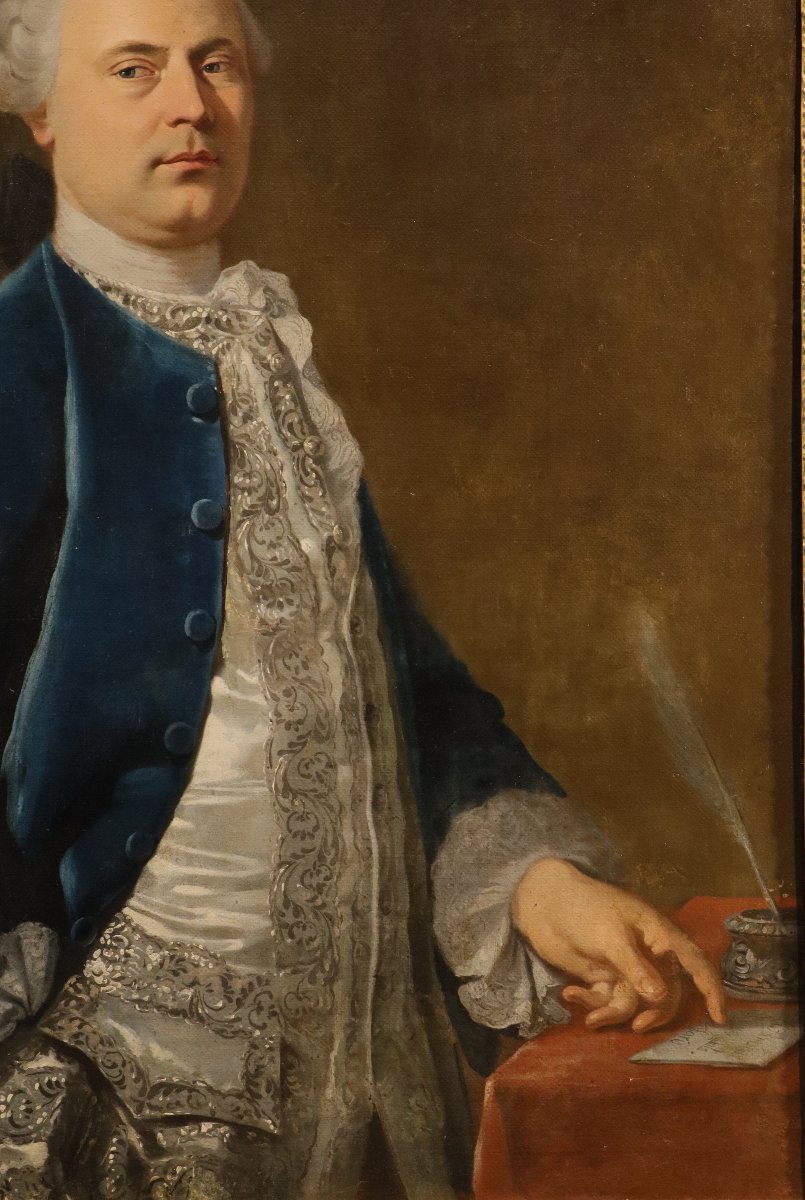 Ritratto di gentiluomo francese, Jean-Baptiste van Loo (Aix-en-Provence, 1684 - 1745) entourage-photo-4