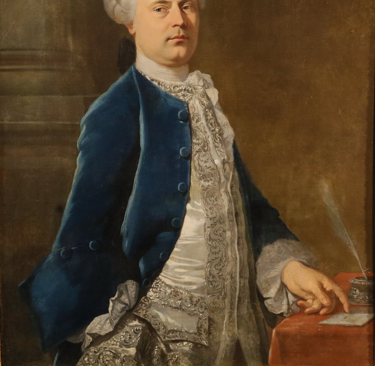 Ritratto di gentiluomo francese, Jean-Baptiste van Loo (Aix-en-Provence, 1684 - 1745) entourage-photo-7