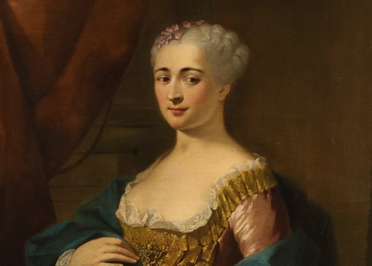 Ritratto di gentildonna, Jean-Baptiste van Loo (Aix-en-Provence, 1684 - 1745) entourage-photo-1