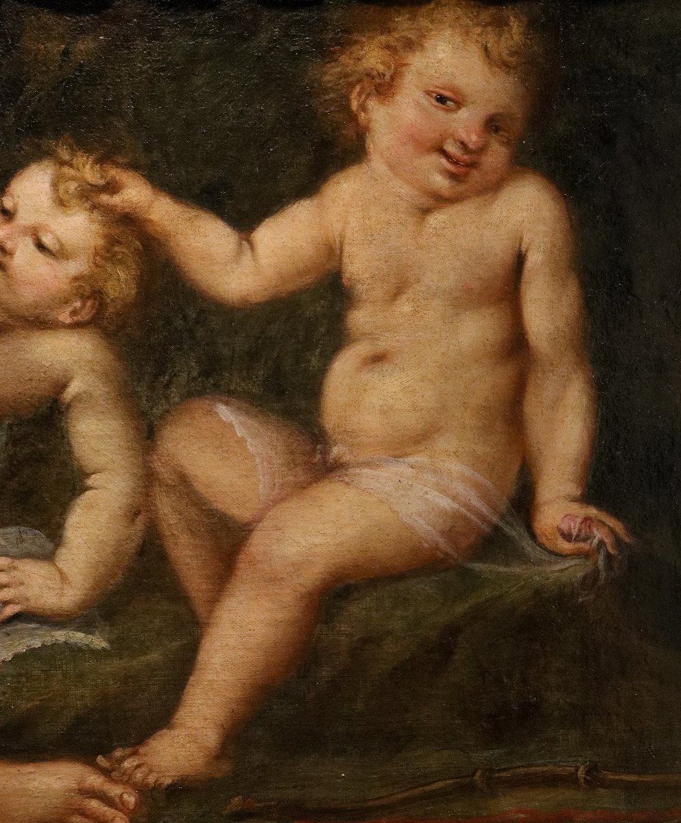 Venere con tre putti, Federico Cervelli (Milano, 1625 – Venezia, 1700)-photo-1
