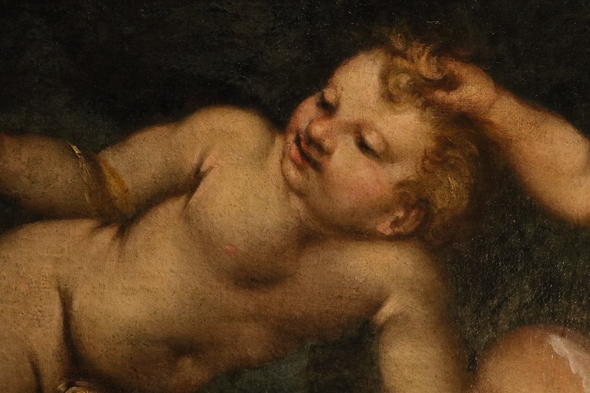Venere con tre putti, Federico Cervelli (Milano, 1625 – Venezia, 1700)-photo-7