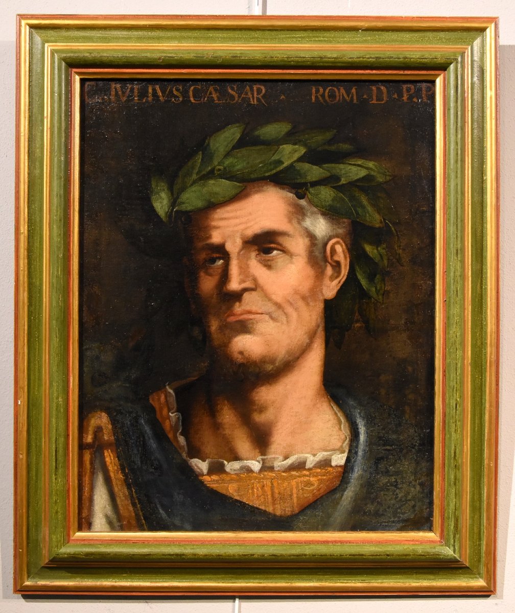 Gli imperatori romani Augusto e Giulio Cesare, seguace di Tiziano Vecellio-photo-3