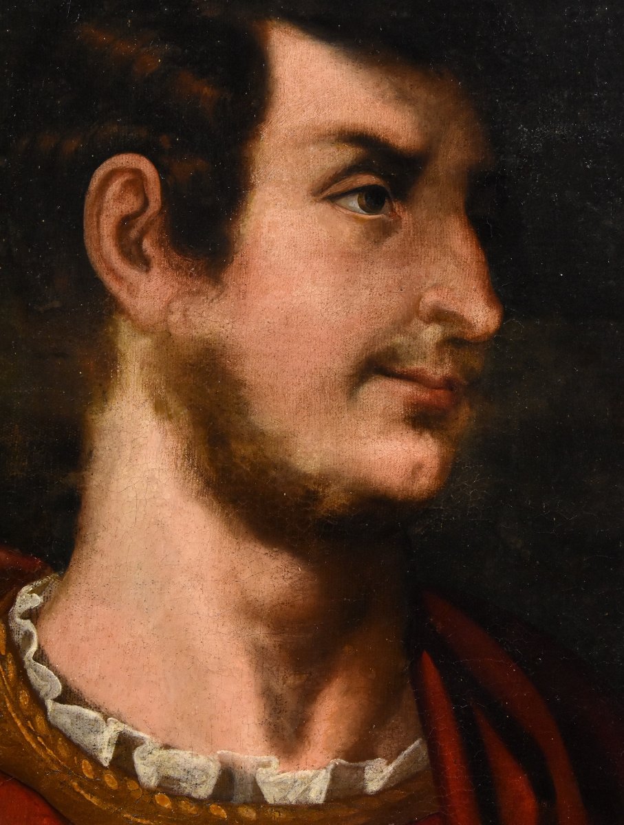 Gli imperatori romani Augusto e Giulio Cesare, seguace di Tiziano Vecellio-photo-6
