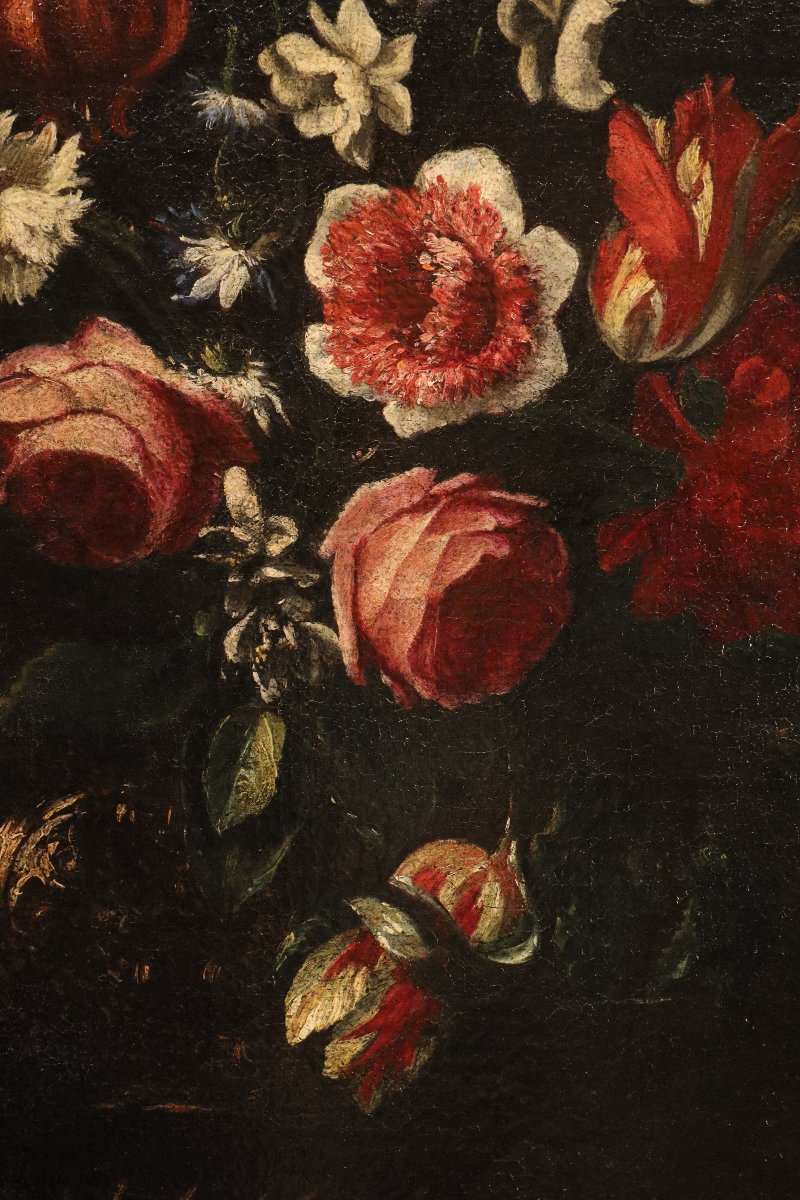 Natura morta con vaso di fiori, Giovanni Stanchi (Roma, 1608 - 1675) Bottega-photo-2
