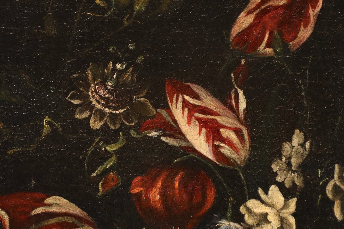 Natura morta con vaso di fiori, Giovanni Stanchi (Roma, 1608 - 1675) Bottega-photo-3