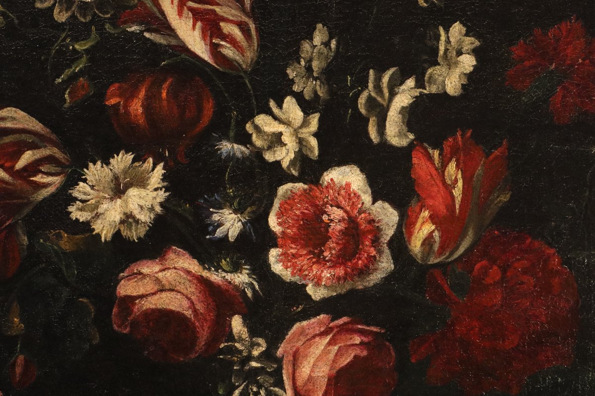 Natura morta con vaso di fiori, Giovanni Stanchi (Roma, 1608 - 1675) Bottega-photo-6