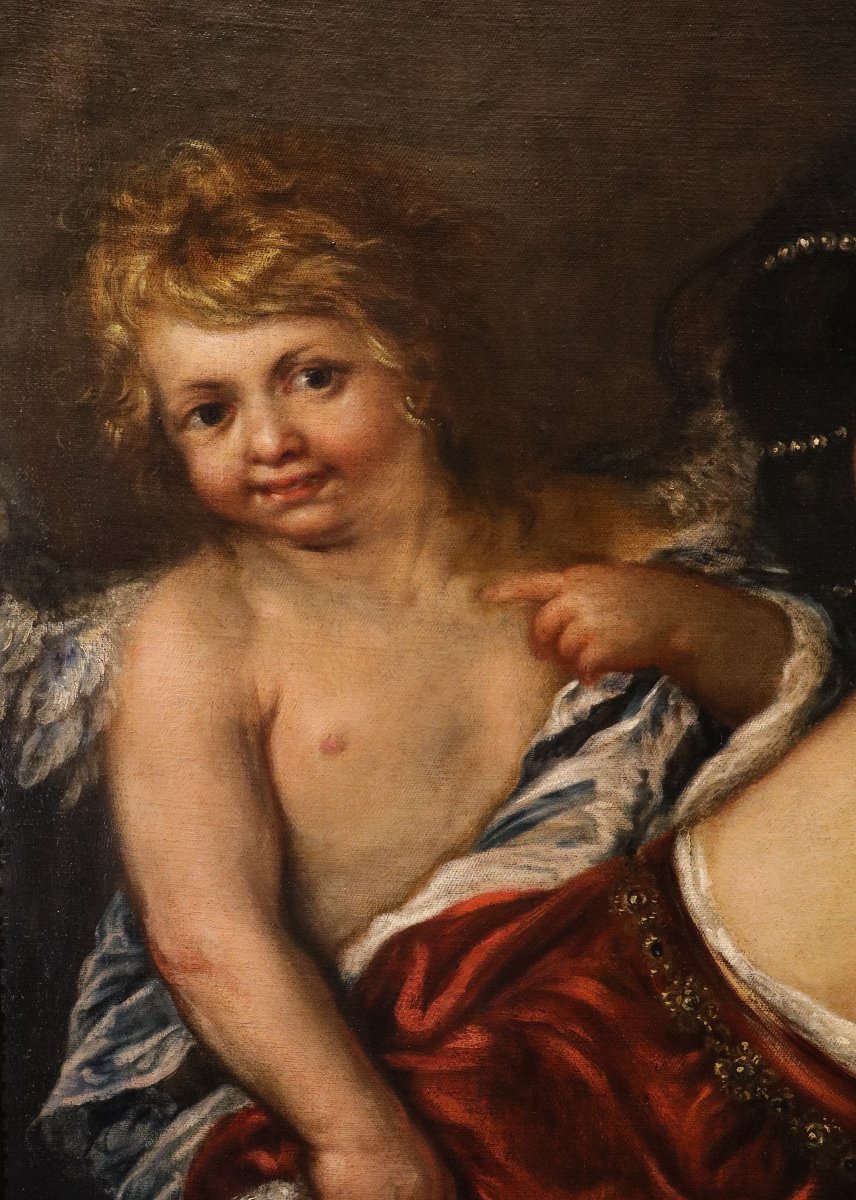 La regina Artemisia con amorino, Francesco Cairo (Milano 1607 - 1665) bottega di-photo-1