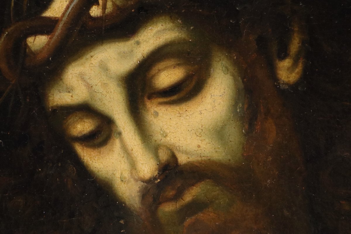 Ecce Homo, Andrea Solario (Milano, 1470 circa – Milano, 1524) seguace di-photo-3