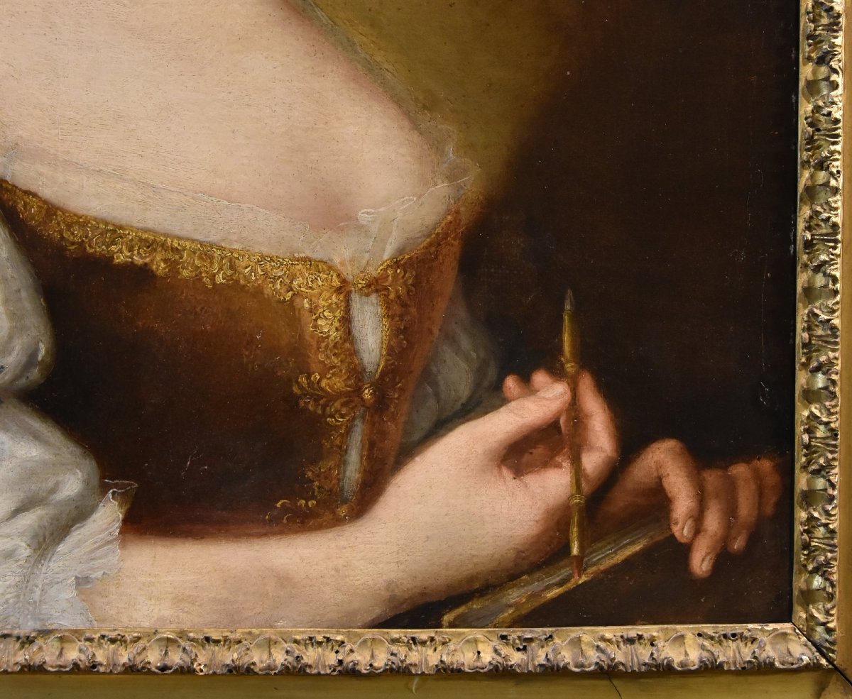 Anton Raphael Mengs (Aussig, 1728 - Roma, 1779), Ritratto di fanciulla con libro-photo-3
