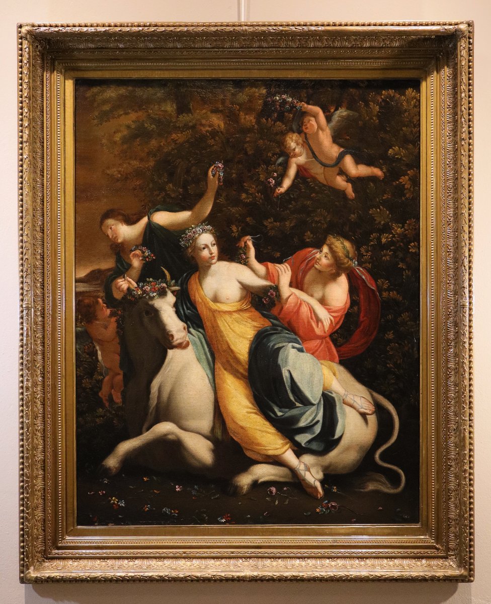 Il ratto di Europa, Simon Vouet (Parigi, 1590 – 1649) bottega/seguace di-photo-2