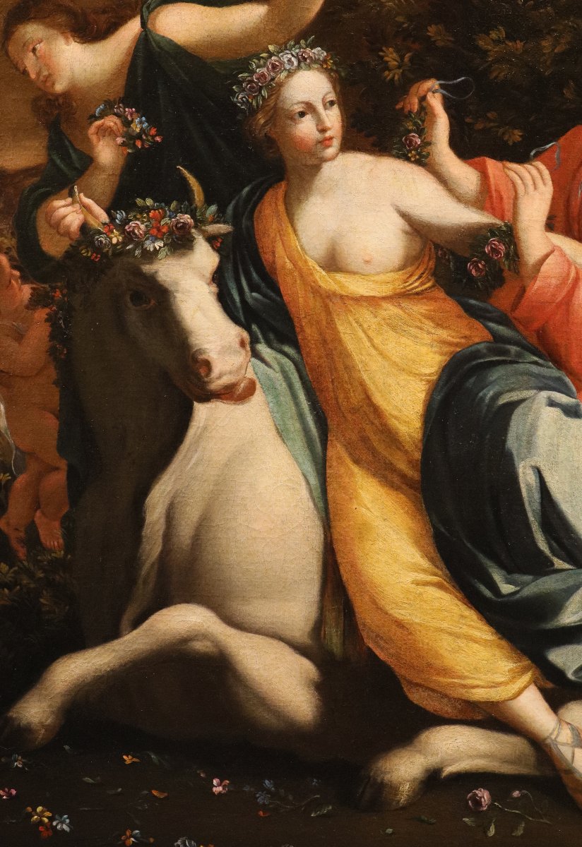 Il ratto di Europa, Simon Vouet (Parigi, 1590 – 1649) bottega/seguace di-photo-2