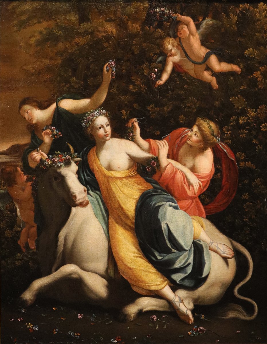 Il ratto di Europa, Simon Vouet (Parigi, 1590 – 1649) bottega/seguace di