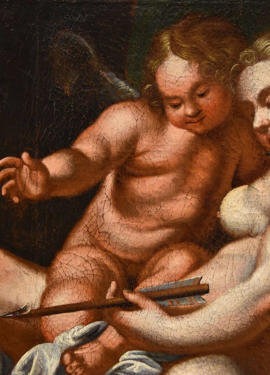 Venere e Amore, Pittore veneto del XVII/XVIII secolo-photo-5