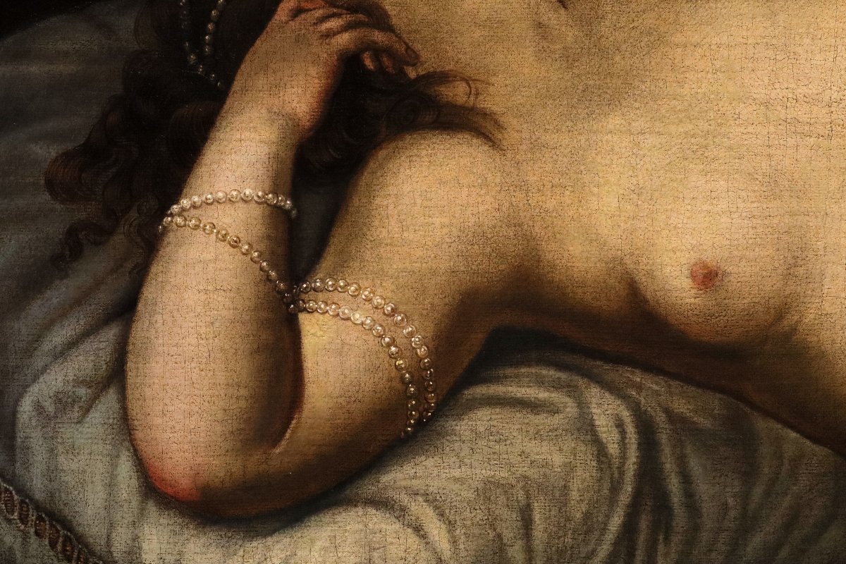 Venere dormiente con Cupido, Alessandro Varotari detto il Padovanino (1588 - 1649) Bottega di-photo-1