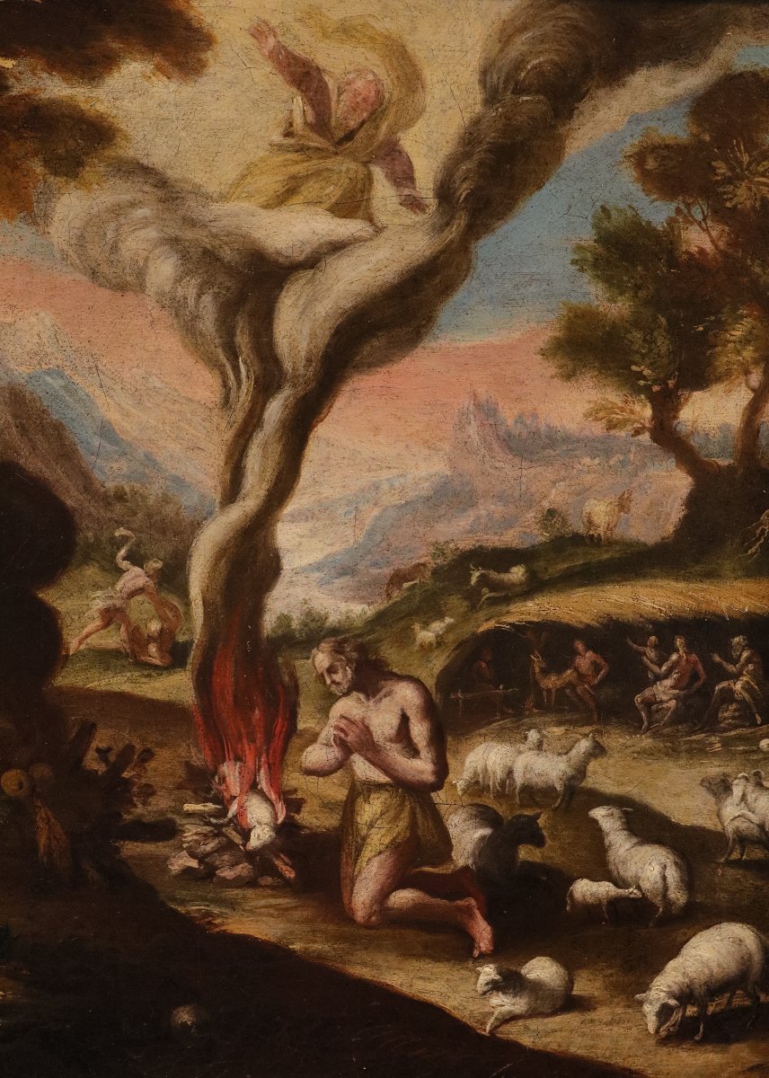 Maarten de Vos (Anversa 1532 - 1603), Adamo ed Eva dopo il Peccato/ Caino e Abele-photo-4