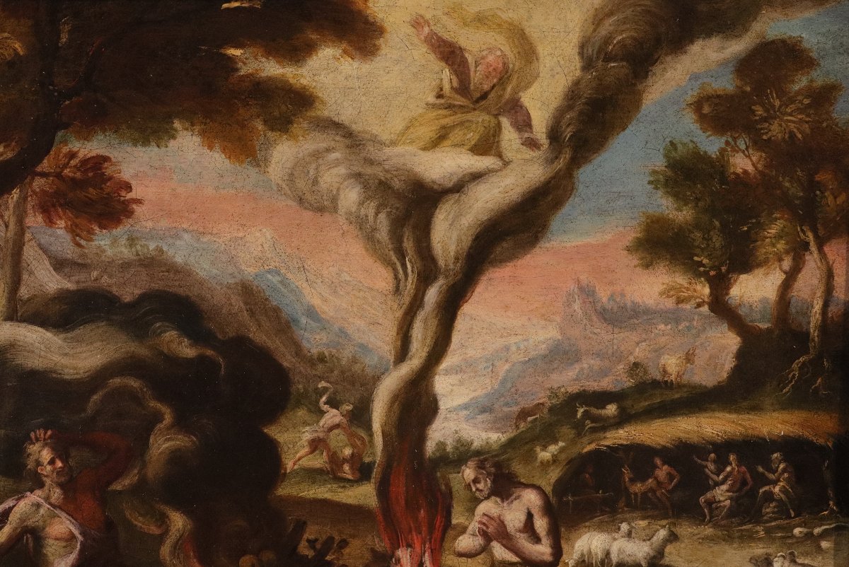 Maarten de Vos (Anversa 1532 - 1603), Adamo ed Eva dopo il Peccato/ Caino e Abele-photo-5