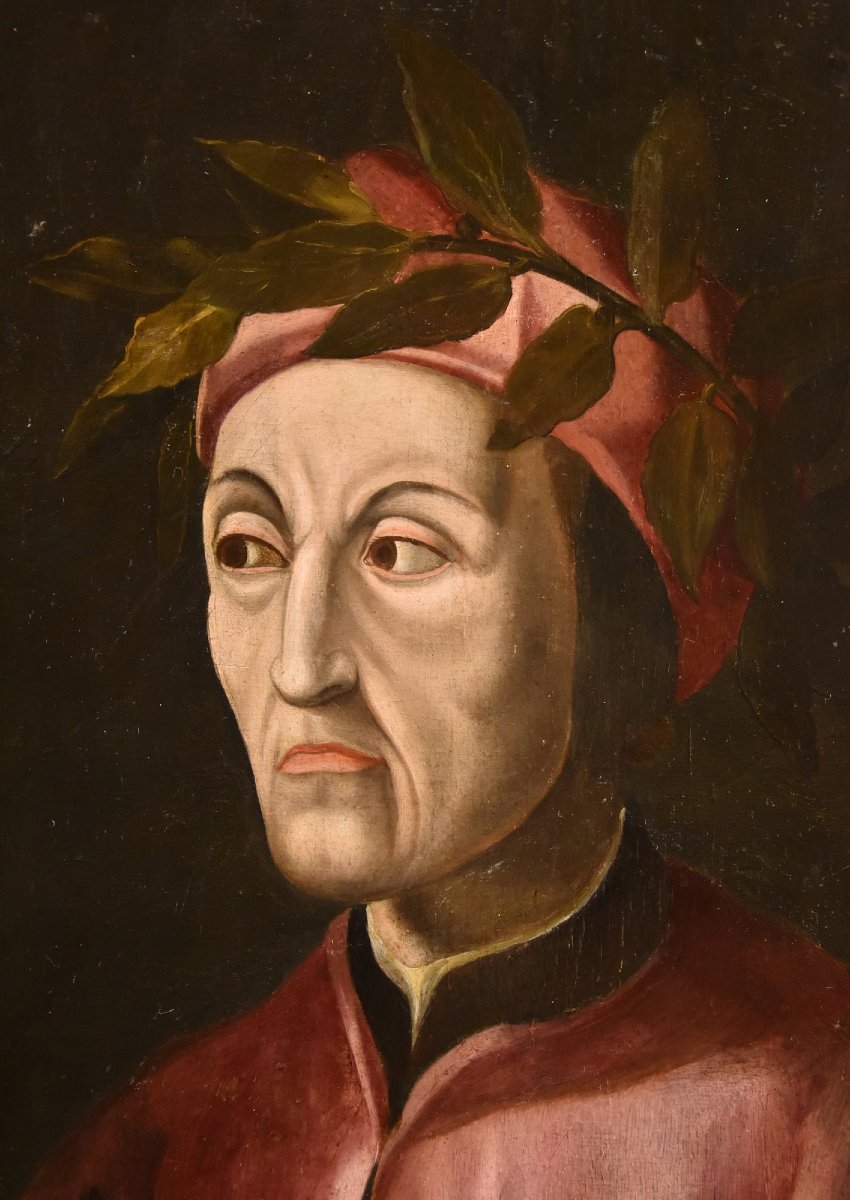 Ritratto di Dante Alighieri, Cristofano di Papi dell'Altissimo (Firenze 1525 –  1605) bottega-photo-2