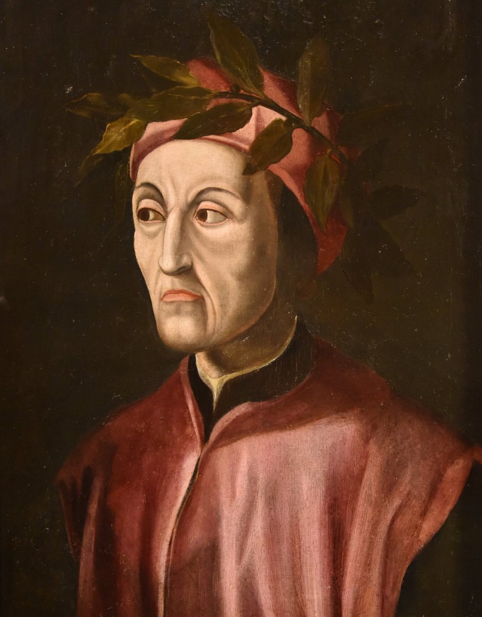 Ritratto di Dante Alighieri, Cristofano di Papi dell'Altissimo (Firenze 1525 –  1605) bottega-photo-3