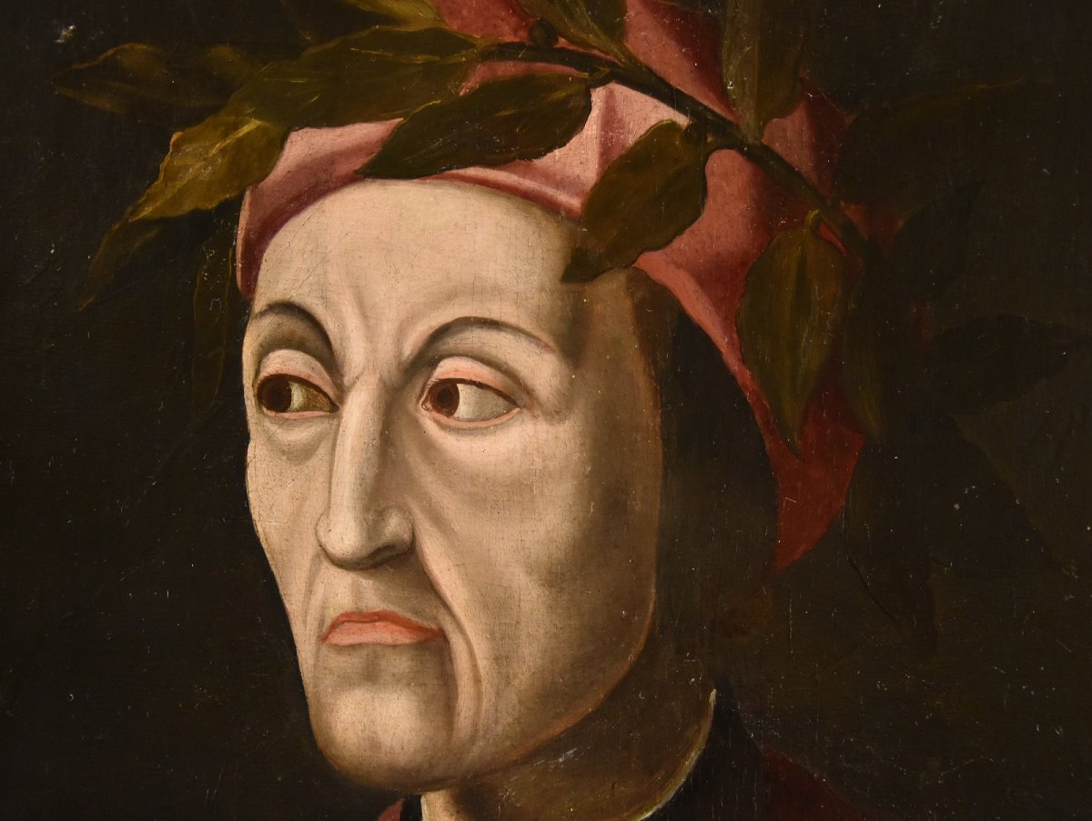 Ritratto di Dante Alighieri, Cristofano di Papi dell'Altissimo (Firenze 1525 –  1605) bottega-photo-2