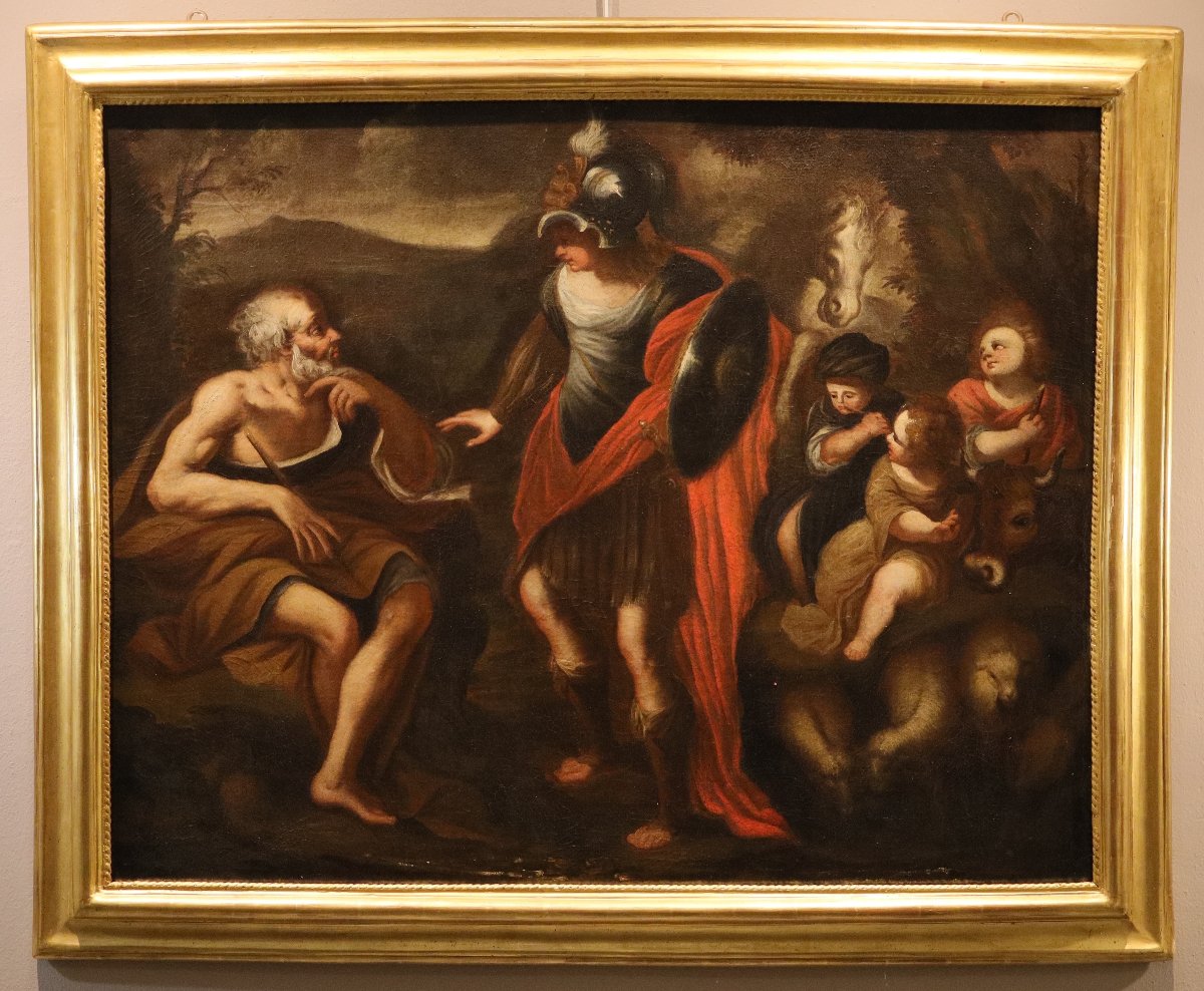 Erminia tra i pastori, Stefano Magnasco (Genova, 1635 – 1673) Bottega