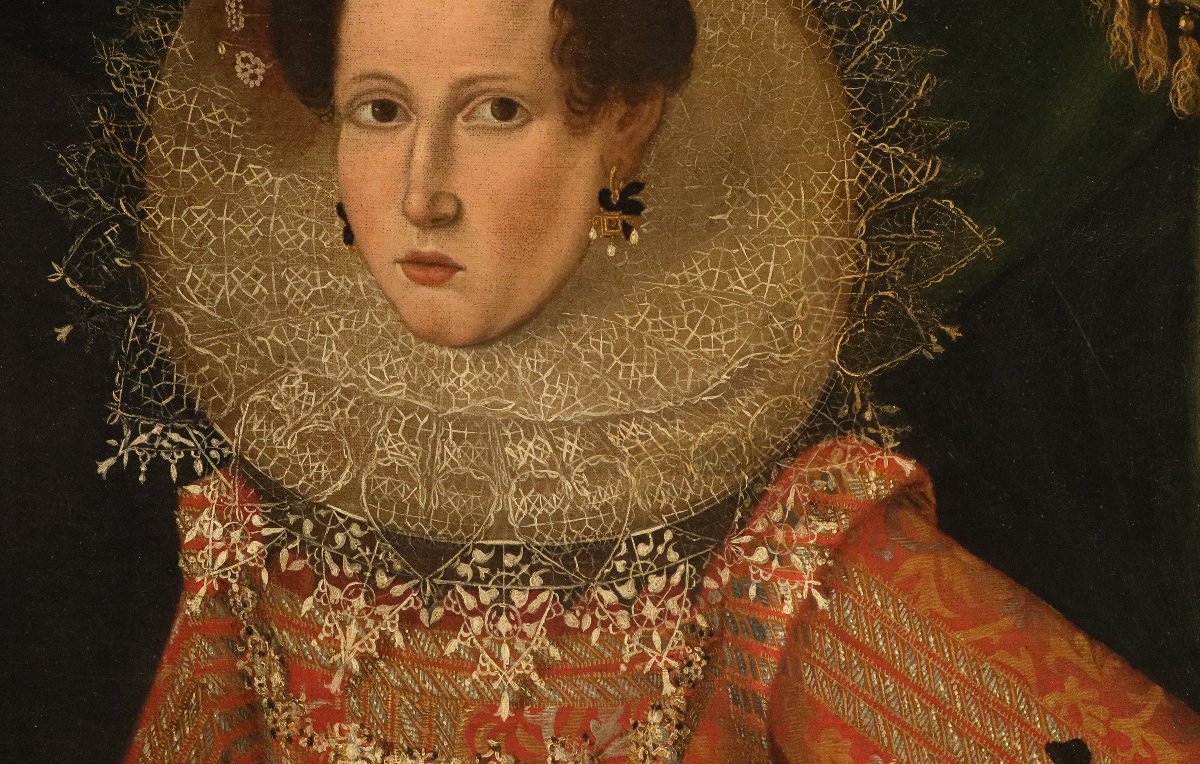 Ritratto di nobildonna, Alonso Sanchez Coello (Valencia, 1531 – Madrid, 1588) Bottega di-photo-2