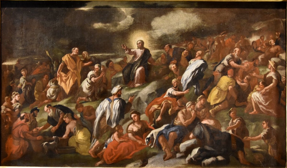 Moltiplicazione dei pani e dei pesci, Angelo Solimena (Canale di Serino 1629 - Barra, 1716)-photo-4