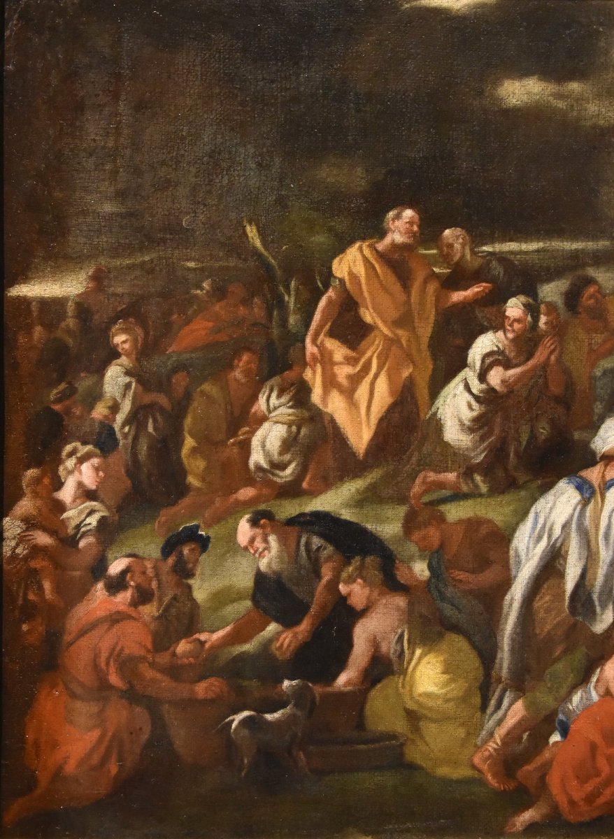 Moltiplicazione dei pani e dei pesci, Angelo Solimena (Canale di Serino 1629 - Barra, 1716)-photo-4