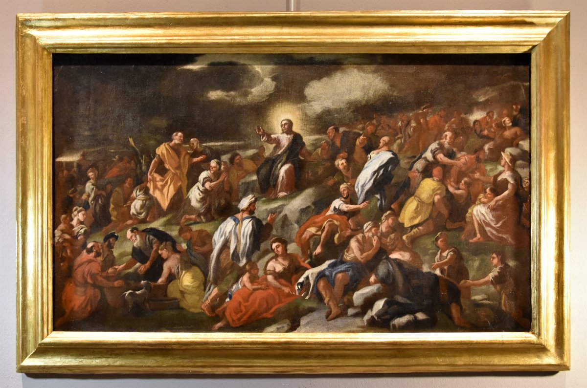 Moltiplicazione dei pani e dei pesci, Angelo Solimena (Canale di Serino 1629 - Barra, 1716)