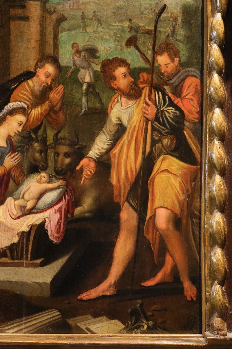L’adorazione dei pastori, Pieter Pourbus (Gouda 1523 – Bruges 1584) Cerchia-photo-1