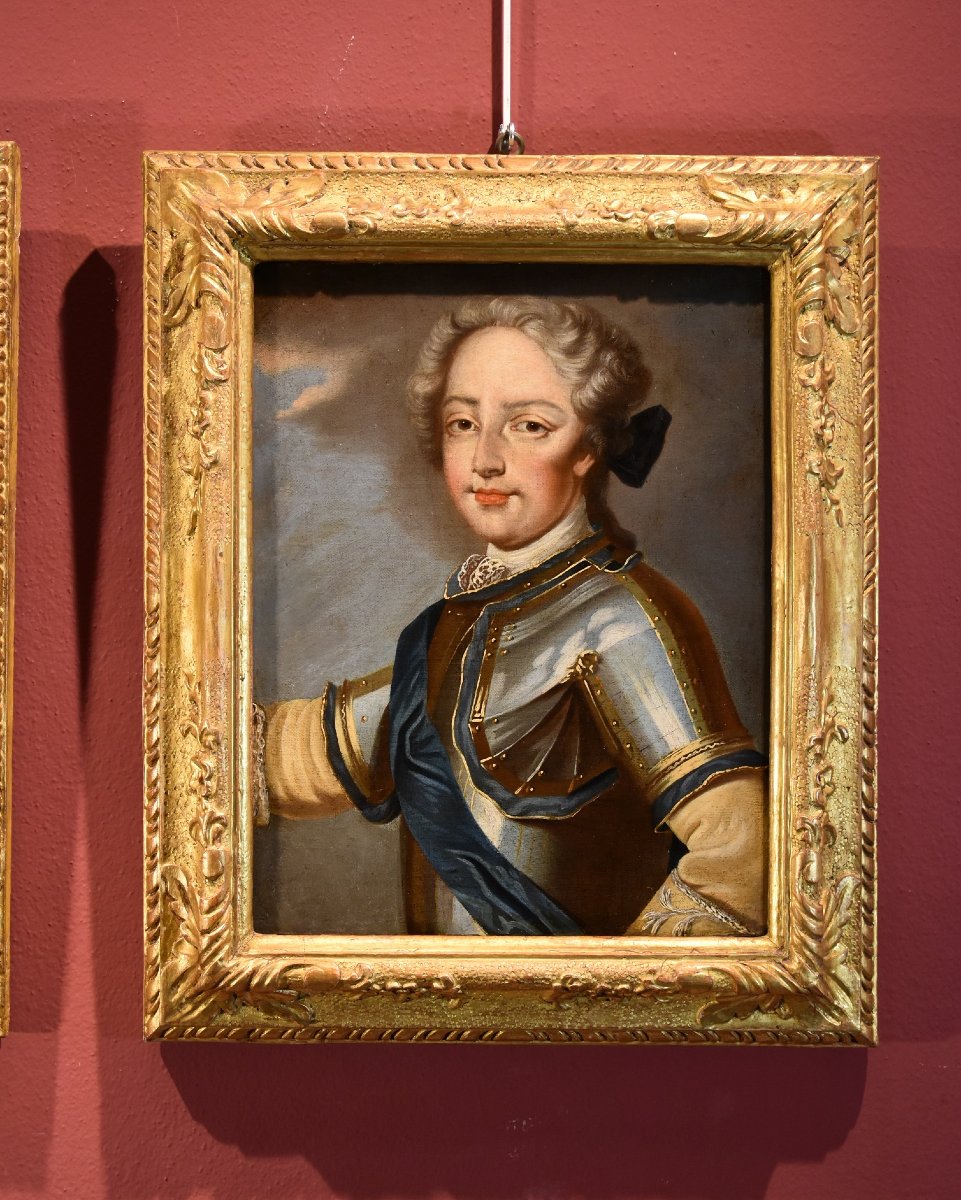 Luigi XV, Re di Francia, e la regina consorte Maria Leszczyńska, Pierre Gobert (1662 - 1744)-photo-4